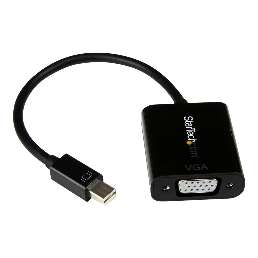 Adaptador mini dp a vga startech 22cm - macho - hembra - negro