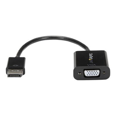 Cable displayport a vga startech 10cm – macho – hembra – negro
