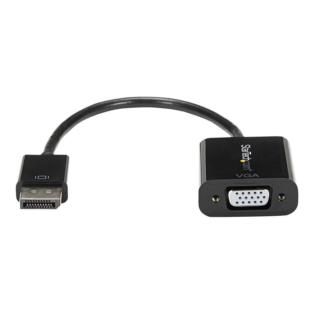 Cable displayport a vga startech 10cm - macho - hembra - negro