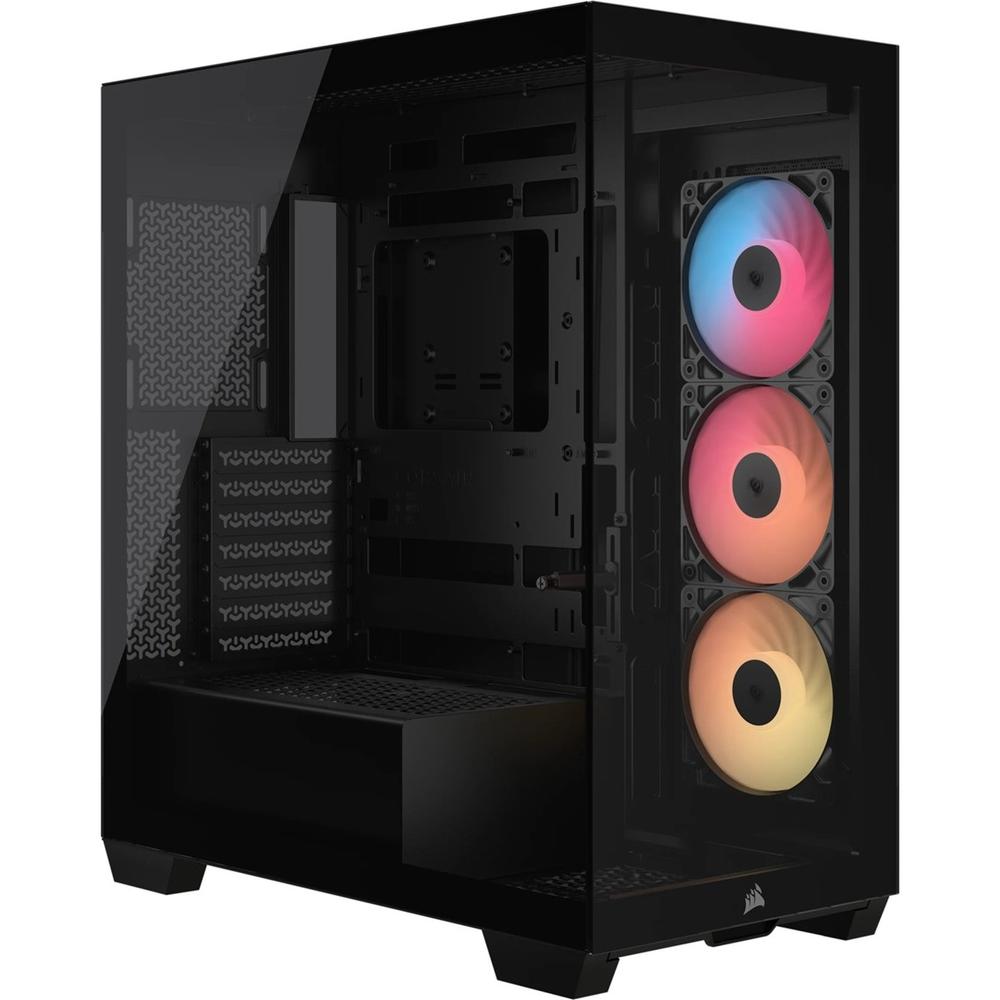 Caja ordenador gaming corsair 3500x rs - r argb atx cristal templado negra