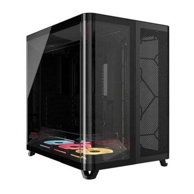 Caja ordenador corsair air 5400 rs – r argb atx cristal templado negra