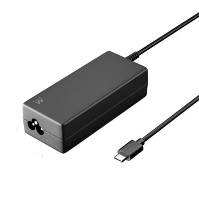 Cargador usb ewent para portatil – usb tipo c – 65w – negro