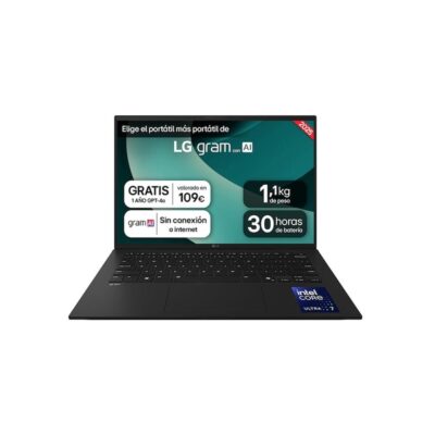 Portatil lg 14z90t – g u7 – 255h – 32gb – ssd 2tb – 14 pulgadas – w11h