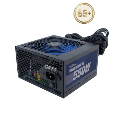Fuente de alimentacion coolbox atx 550w powerline iii 85%