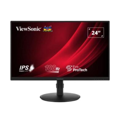 Monitor led 23.8 pulgadas viewsonic va2408 – hdj ips – fhd – dp – hdmi – vga – 100hz – 5ms – vesa 100×100