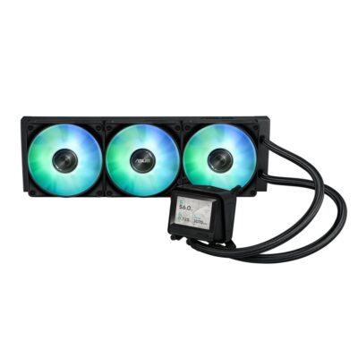 Kit refrigeracion liquida asus max gaming lc 360 argb lcd 3x 120mm negro