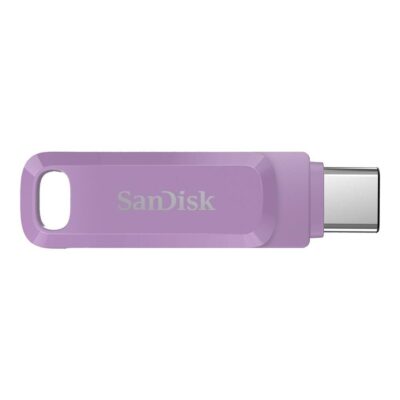 Memoria usb 3.2 usb tipo c sandisk 64gb ultra dual drive go lavanda