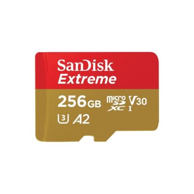 Tarjeta memoria micro secure digital 256gb sandisk extreme clase 10 uhs – i u3
