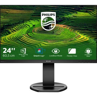 Monitor led 24 pulgadas philips b line 241b8qjeb – 00 ips – dp – hdmi – dvi – d – vga – 75hz – 5ms – vesa 100×100