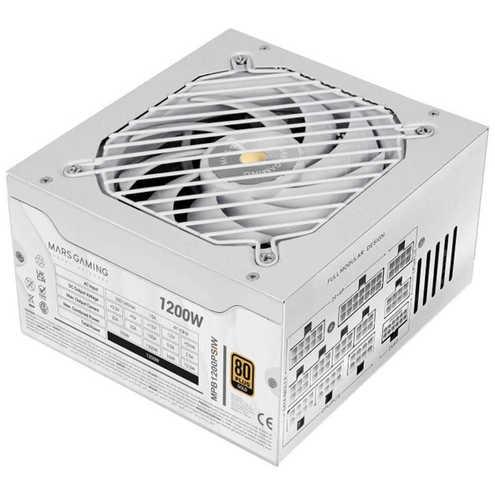 Fuente alimentacion mars gaming mpb1200psiw atx 1200w blanca