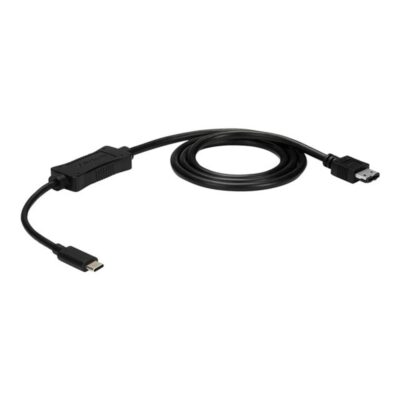 Cable usb tipo c a esata startech 1m – macho – macho – negro
