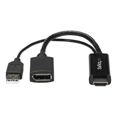Conversor hdmi – usb tipo a a displayport startech – macho – hembra – negro