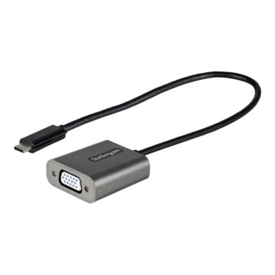 Adaptador usb tipo c a vga startech 0.30m – macho – hembra – negro