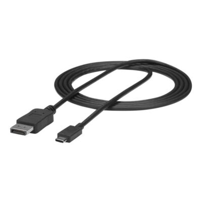 Cable usb tipo c a displayport 4k startech 1.8m – macho – macho – negro
