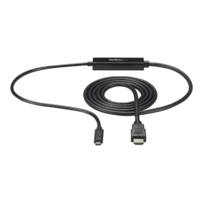 Cable usb tipo c a hdmi startech 2m – macho – macho – negro