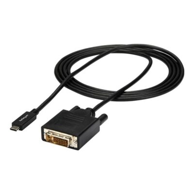 Cable usb tipo c a dvi – d startech 2m – macho – macho – negro