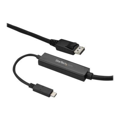 Cable usb tipo c a displayport startech 3m – macho – macho – negro