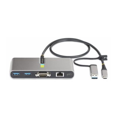 Hub startech usb tipo c – usb tipo a 5 en 1