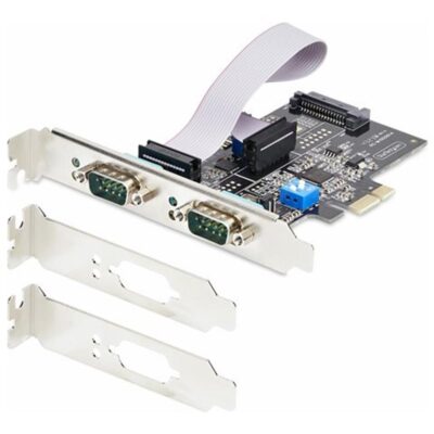 Tarjeta de red startech 2s232422485 – pc – card 2x rs232 pci express