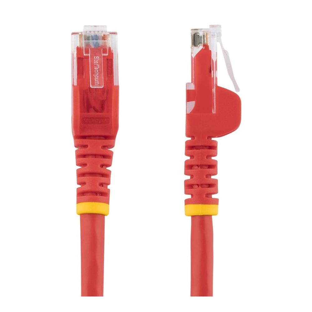 Cable de red startech latiguillo rj45 utp cat6 5m rojo
