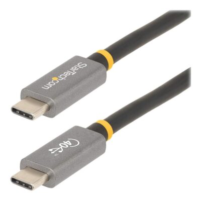 Cable usb tipo c startech 1m – macho – macho – negro