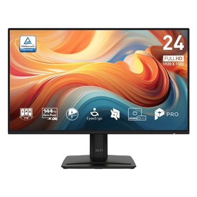 Monitor led 23.8 pulgadas msi pro mp243 e14 ips – fhd – dp – hdmi – 144hz – 1ms