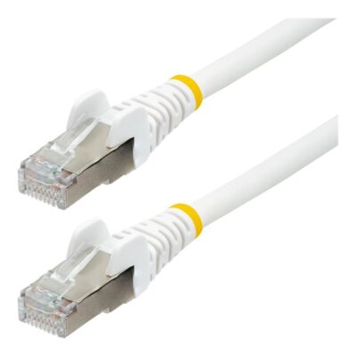 Cable de red startech latiguillo rj45 lszh s – ftp cat6a 0.5m blanco