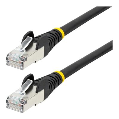 Cable de red startech latiguillo rj45 lszh s – ftp cat6a 0.5m negro