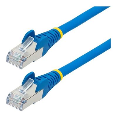 Cable de red startech latiguillo rj45 lszh s – ftp cat6a 0.5m azul