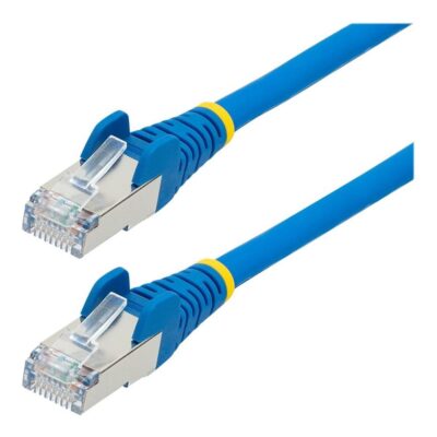 Cable de red startech latiguillo rj45 lszh s – ftp cat6a 1m azul