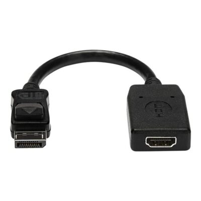 Adaptador displayport a hdmi startech 0.24m – macho – hembra – negro