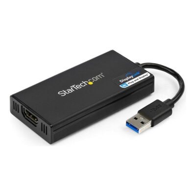 Adaptador usb 3.0 a hdmi 4k startech 0.2m – macho – hembra – negro