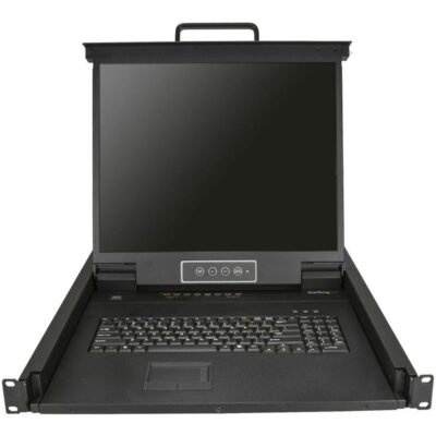 Consola kvm startech de montaje en rack de servidores 19 pulgadas