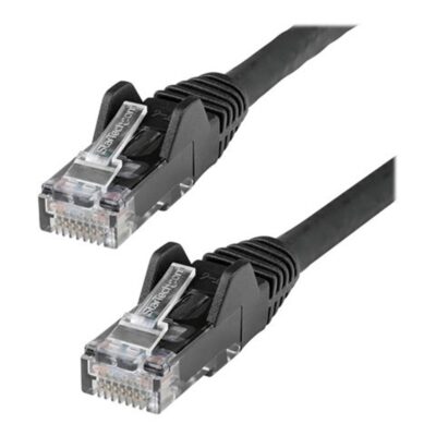 Cable de red startech latiguillo rj45 lszh utp cat6 5m negro