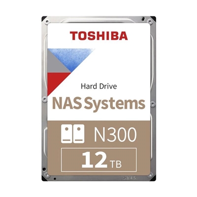 Disco duro interno hdd toshiba n300 nas 12tb 3.5 pulgadas sata hdwg51juzsva