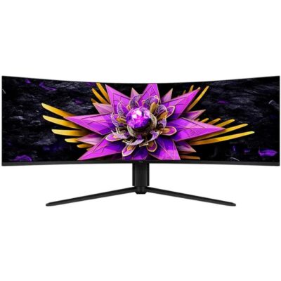 Monitor miniled gaming tcl 57 pulgadas 57r94 curvo – va – 8k – dp – hdmi – usb tipo c 120hz – 1ms