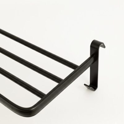 Yoevu repisa negra con ganchos compatible con toalleros electricos yoevu