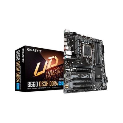 Placa base gigabyte 1700 b660 ds3h ddr4 atx – 4 x ddr4 – 4 x sata 6 – 1 x usb tipo c – 1 x usb 3.2 4 x usb 2.0