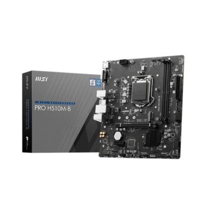 Placa base msi h510m – b pro lga 1200 m – atx – 2x ddr4 – 4x sata3 – 2x usb 3.2 – 4x usb 2.0 911 – 7e05 – 004 solo 10º generacion