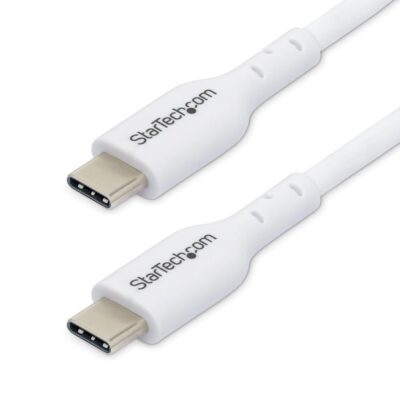 Cable usb tipo c startech 2m – macho – macho – blanco
