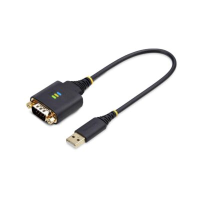 Cable usb tipo a a rs232 db9 startech 0.30m – macho – macho – negro