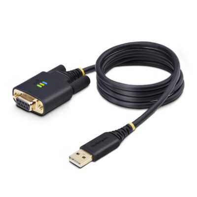 Cable usb tipo a a rs232 db9 startech 1m – macho – hembra – negro