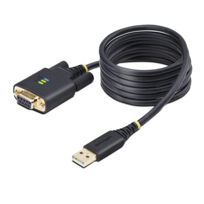 Cable usb tipo a a rs232 db9 startech 2m – macho – hembra – negro