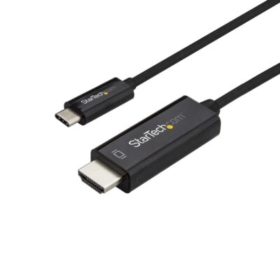 Cable usb tipo c a hdmi 4k startech 2m – macho – macho – negro
