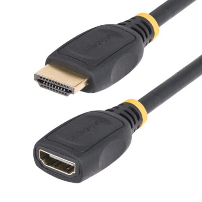 Cable hdmi 4k startech 0.5m – macho – hembra – negro