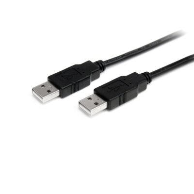 Cable usb tipo a startehc 1m – macho – macho – negro