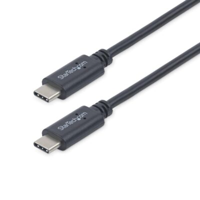 Cable usb tipo c startech 1m – macho – macho – negro