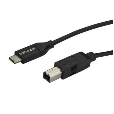 Cable usb tipo c a usb tipo b startech 2m – macho – macho – negro