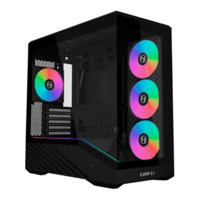 Caja ordenador gaming lian li vector v150 atx argb cristal templado negro