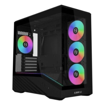 Caja ordenador gaming lian li vector v100r mini matx argb cristal templado negra